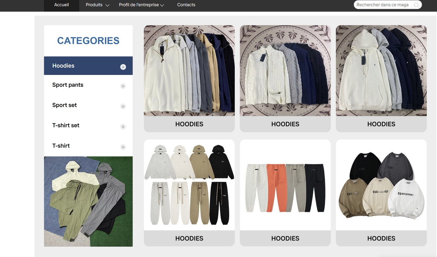 Pack Vêtements – Fournisseurs Chine